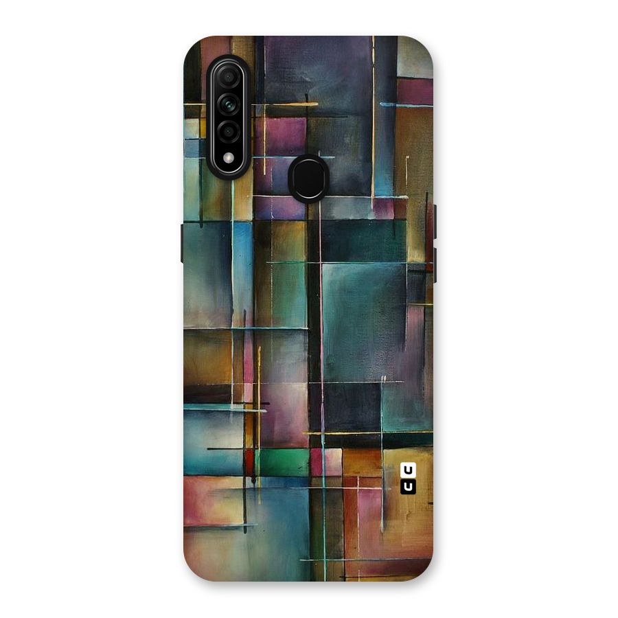 Dark Square Shapes Back Case for Oppo A31