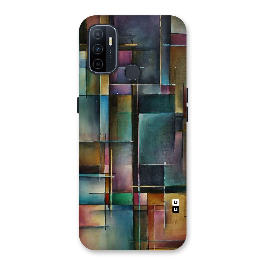 Dark Square Shapes Back Case for Oppo A32