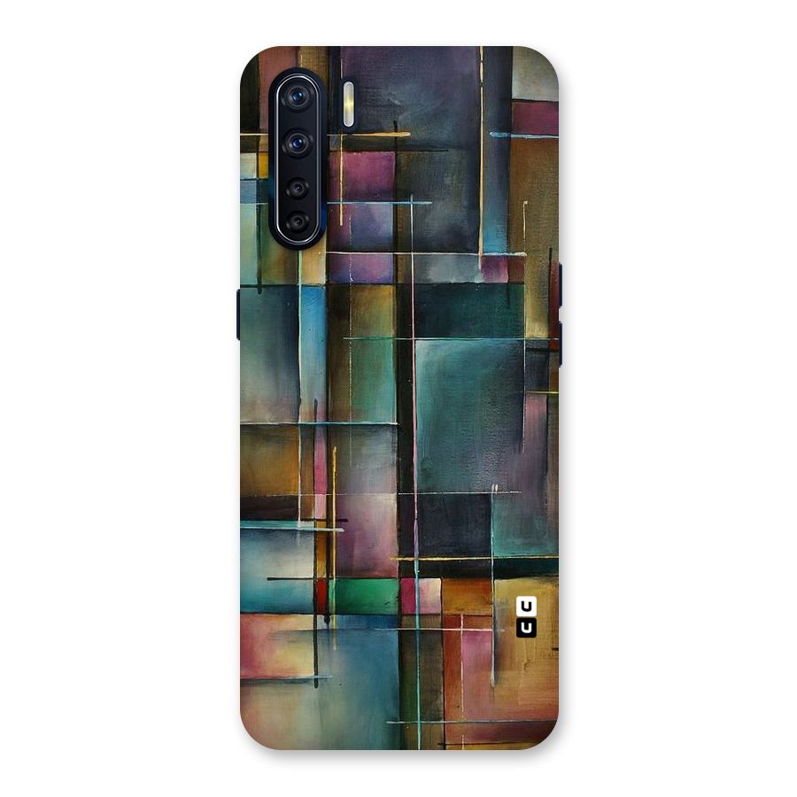 Dark Square Shapes Back Case for Oppo F15