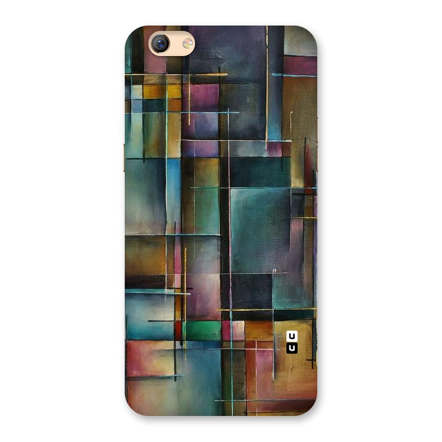 Dark Square Shapes Back Case for Oppo F3 Plus