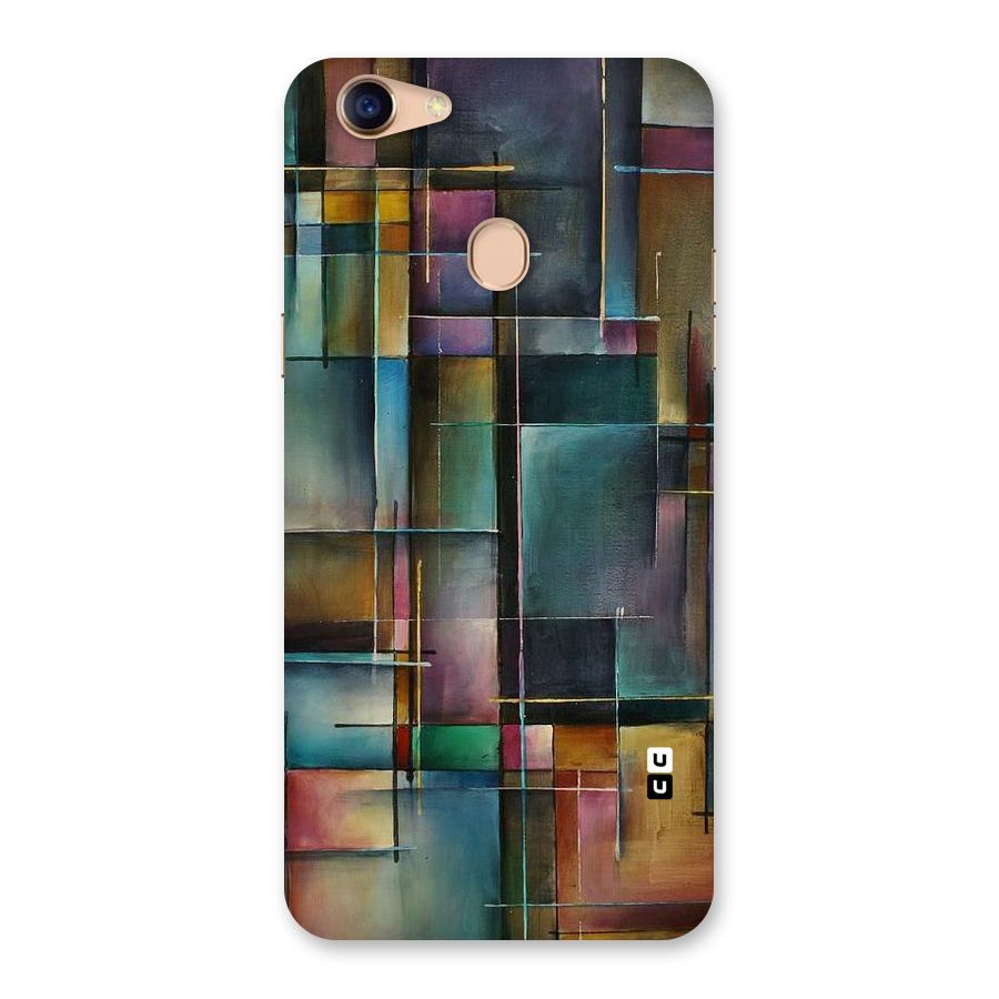Dark Square Shapes Back Case for Oppo F5