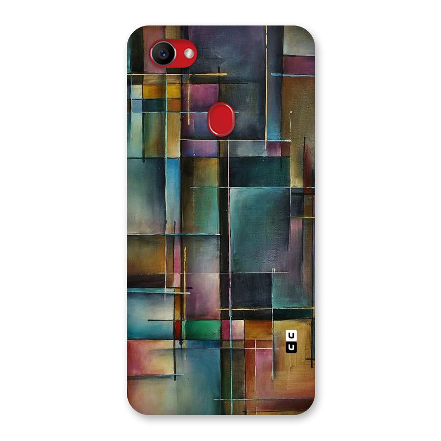 Dark Square Shapes Back Case for Oppo F7