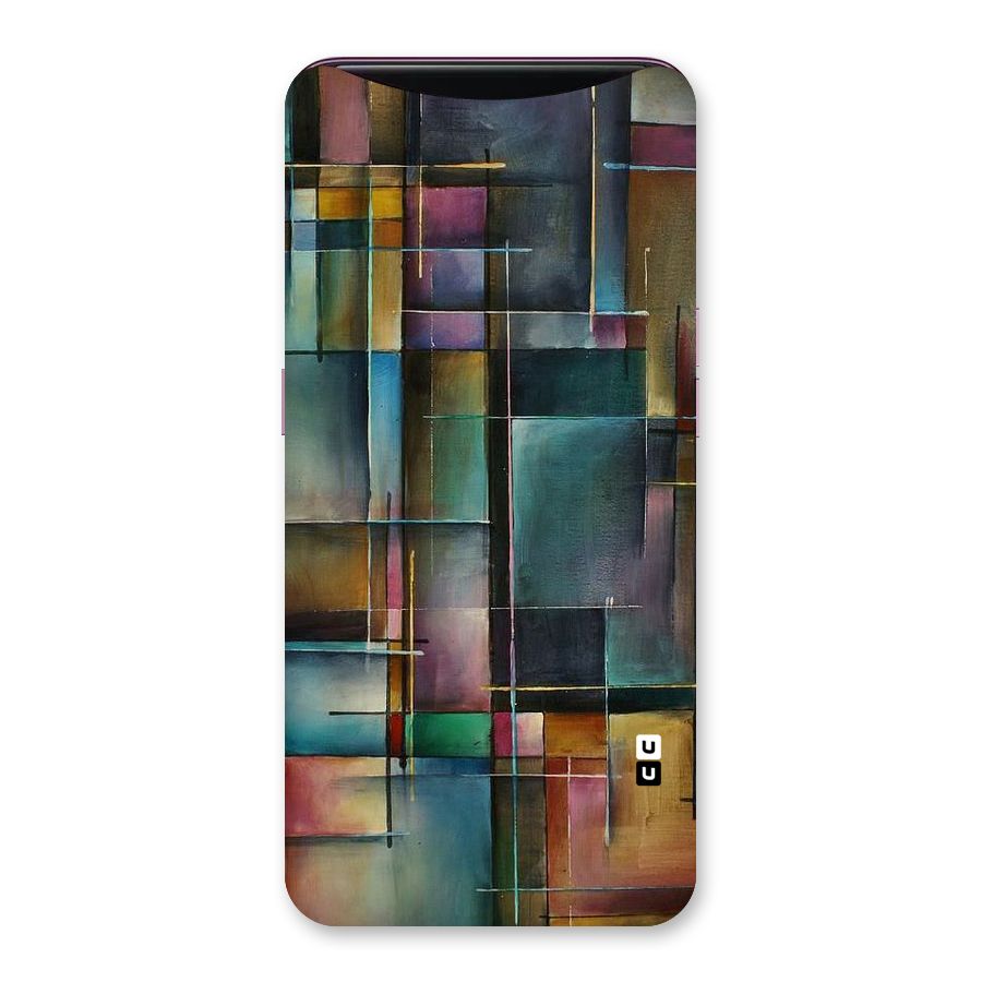 Dark Square Shapes Back Case for Oppo Find X