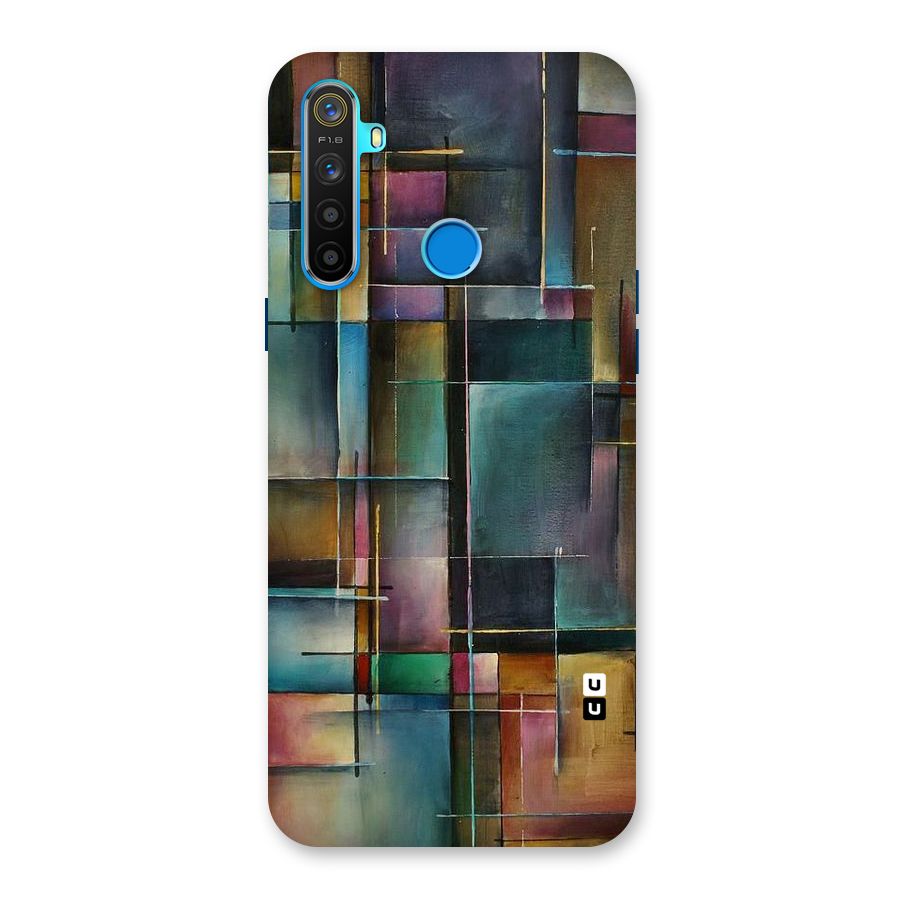 Dark Square Shapes Back Case for Realme 5