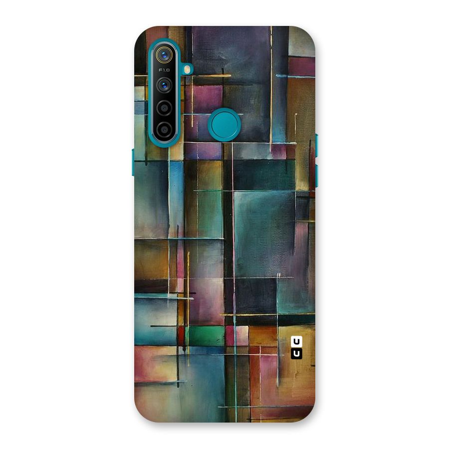 Dark Square Shapes Back Case for Realme 5i