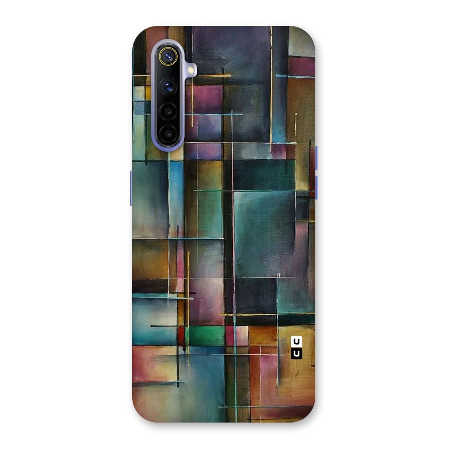 Dark Square Shapes Back Case for Realme 6i