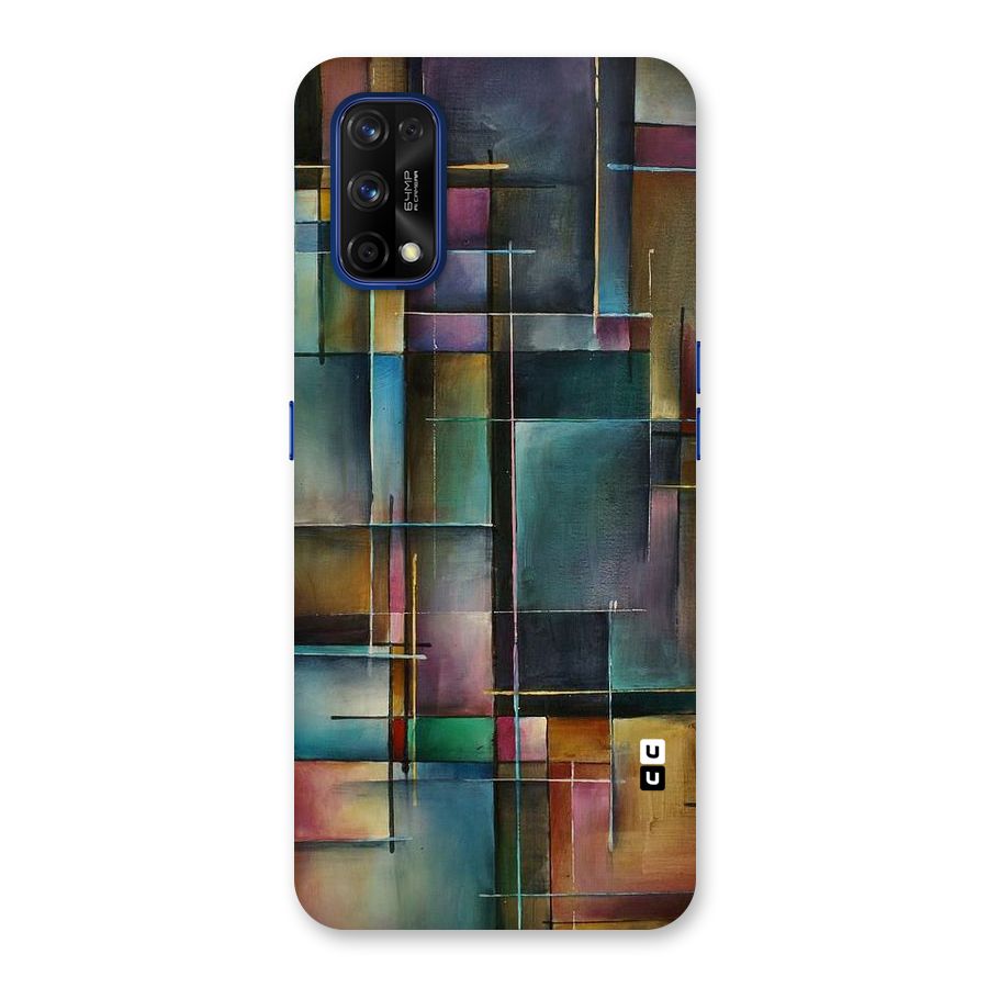 Dark Square Shapes Back Case for Realme 7 Pro