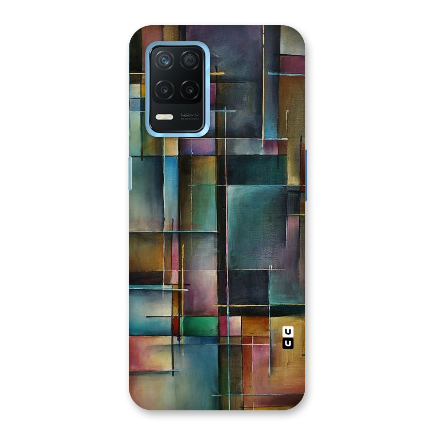 Dark Square Shapes Back Case for Realme 8 5G