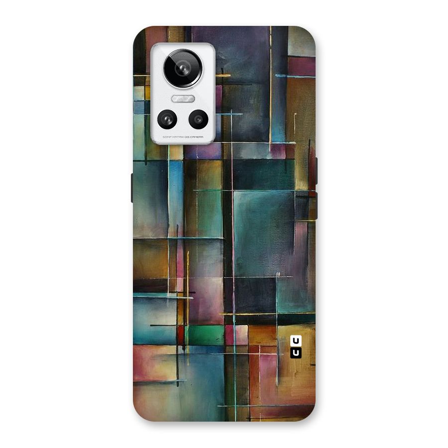 Dark Square Shapes Back Case for Realme GT Neo 3