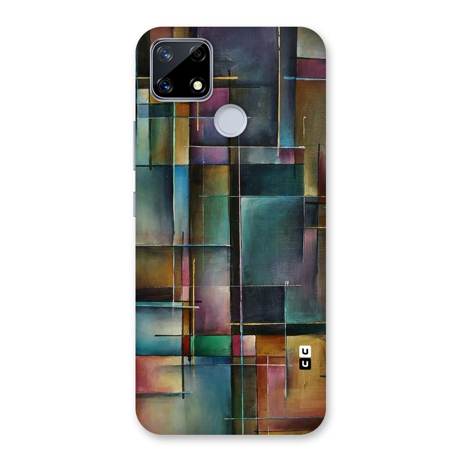 Dark Square Shapes Back Case for Realme Narzo 20