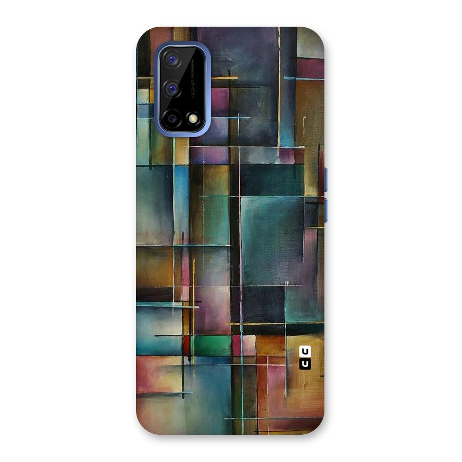 Dark Square Shapes Back Case for Realme Narzo 30 Pro