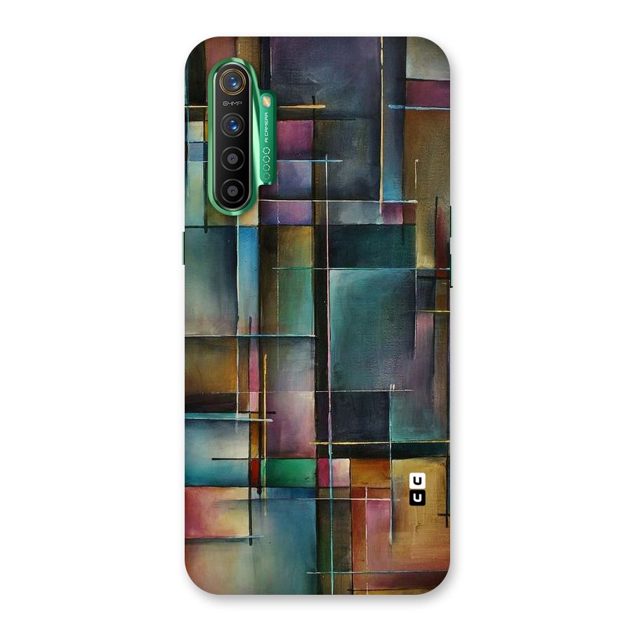 Dark Square Shapes Back Case for Realme X2