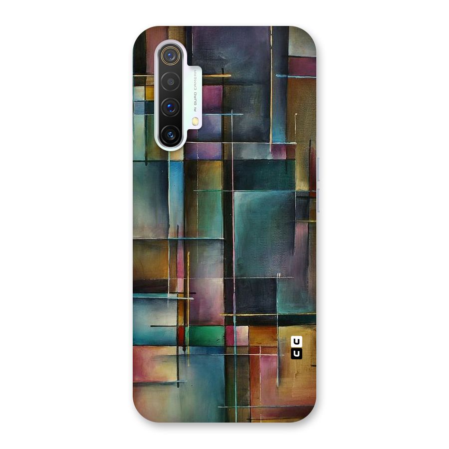 Dark Square Shapes Back Case for Realme X3