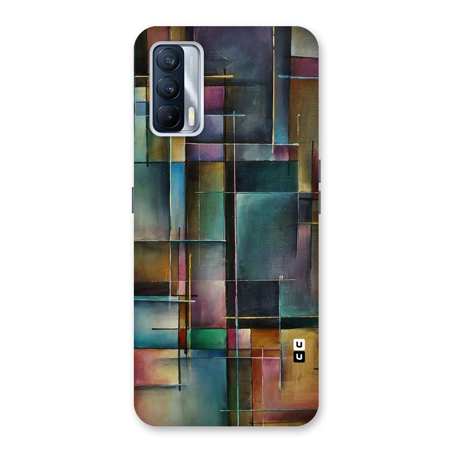 Dark Square Shapes Back Case for Realme X7