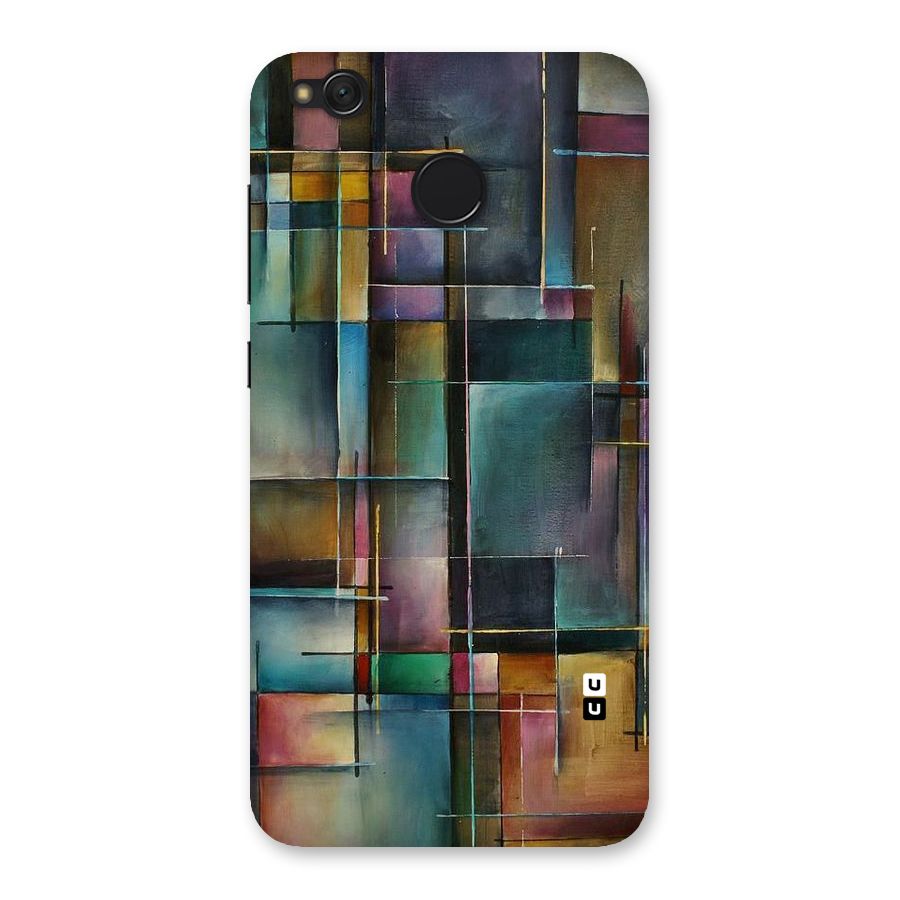 Dark Square Shapes Back Case for Redmi 4