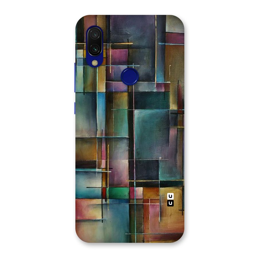 Dark Square Shapes Back Case for Redmi 7