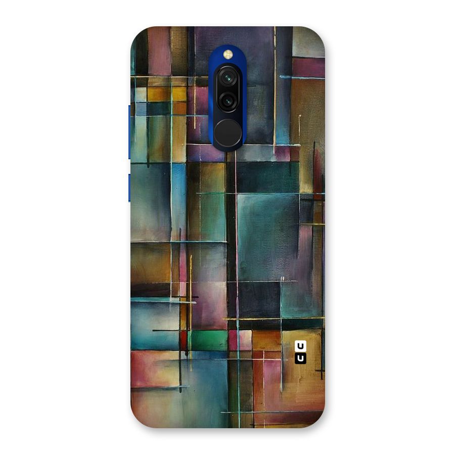Dark Square Shapes Back Case for Redmi 8