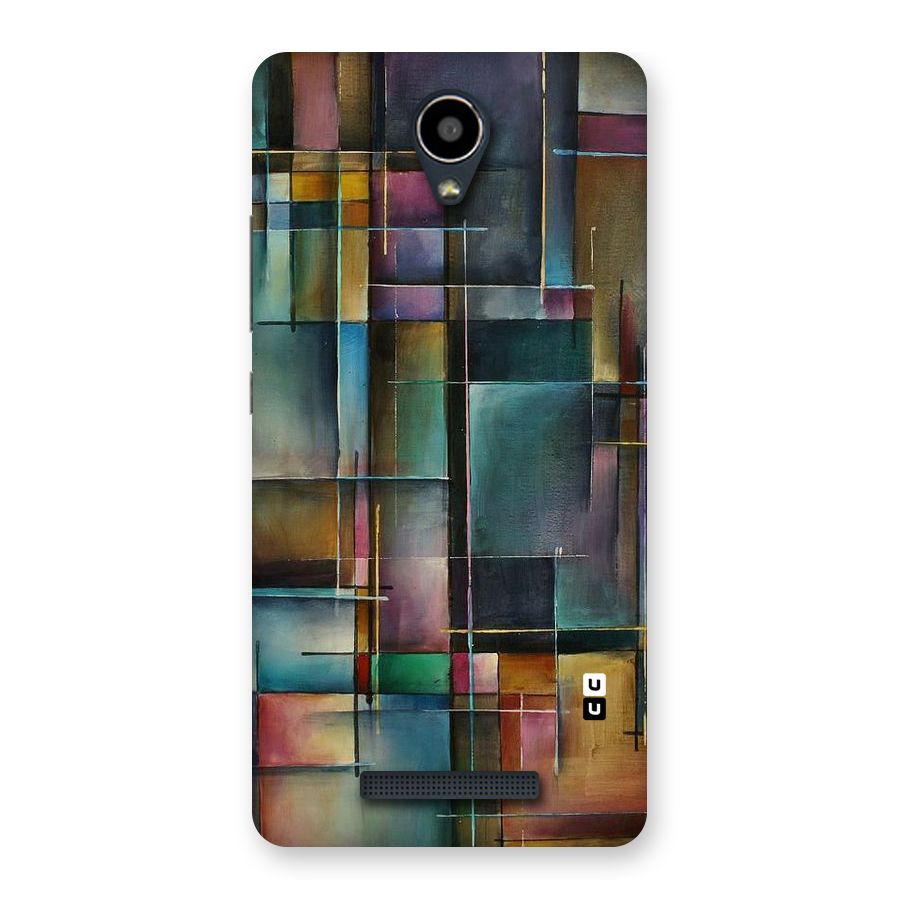 Dark Square Shapes Back Case for Redmi Note 2