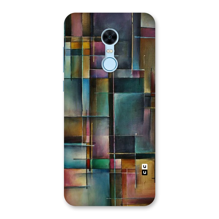 Dark Square Shapes Back Case for Redmi Note 5