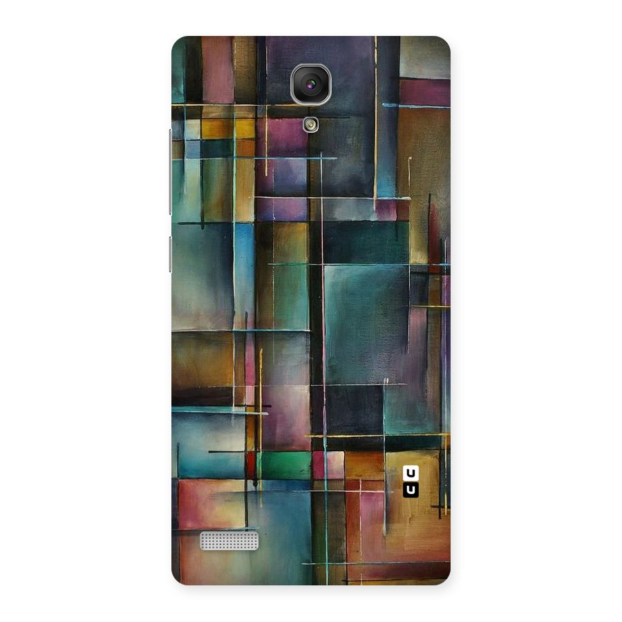 Dark Square Shapes Back Case for Redmi Note Prime