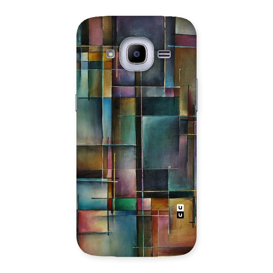 Dark Square Shapes Back Case for Samsung Galaxy J2 2016