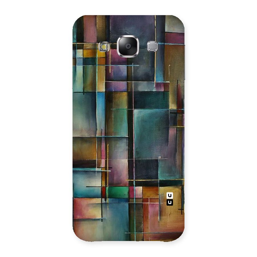 Dark Square Shapes Back Case for Samsung Galaxy E5