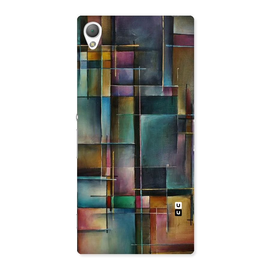 Dark Square Shapes Back Case for Sony Xperia Z3