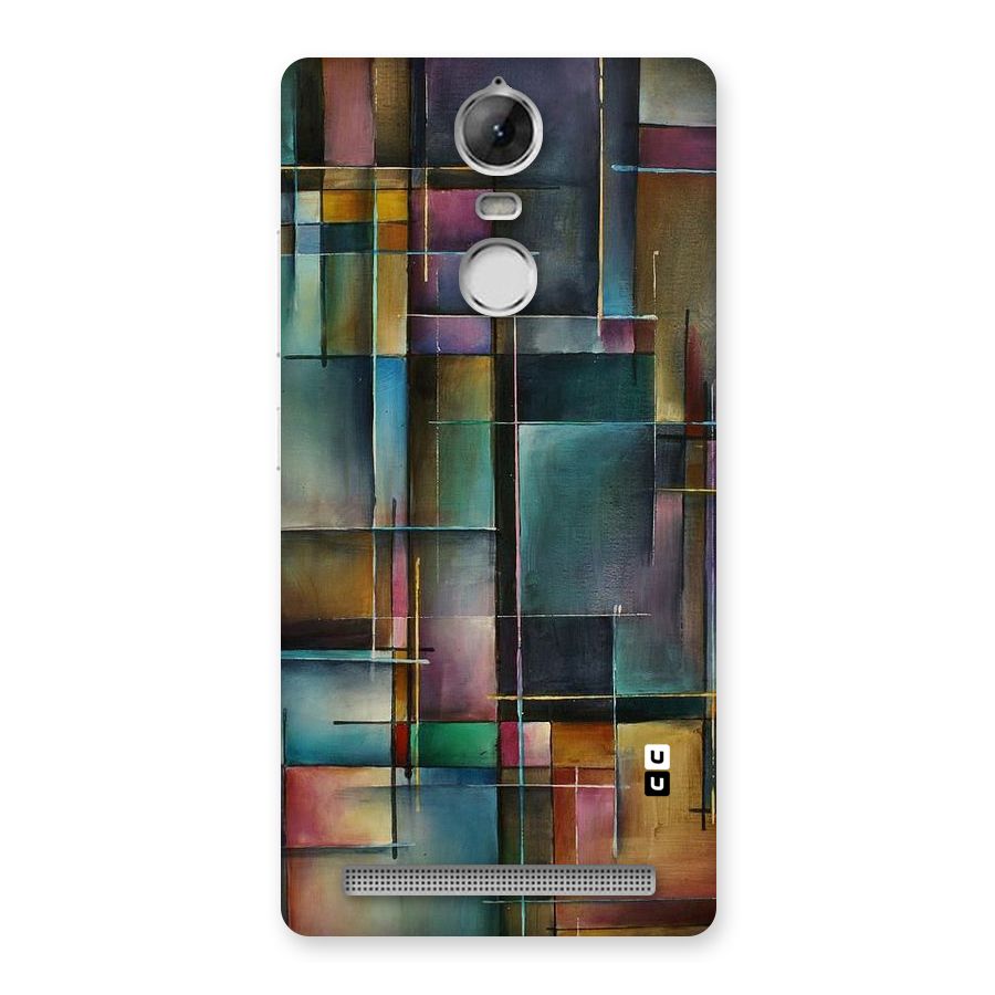 Dark Square Shapes Back Case for Vibe K5 Note