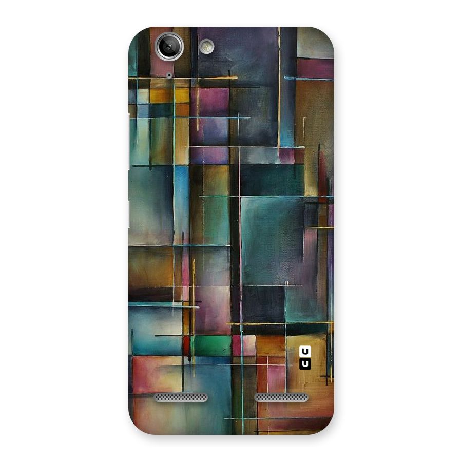 Dark Square Shapes Back Case for Vibe K5 Plus