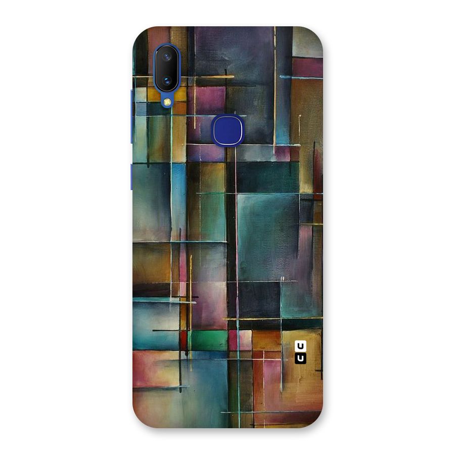 Dark Square Shapes Back Case for Vivo V11