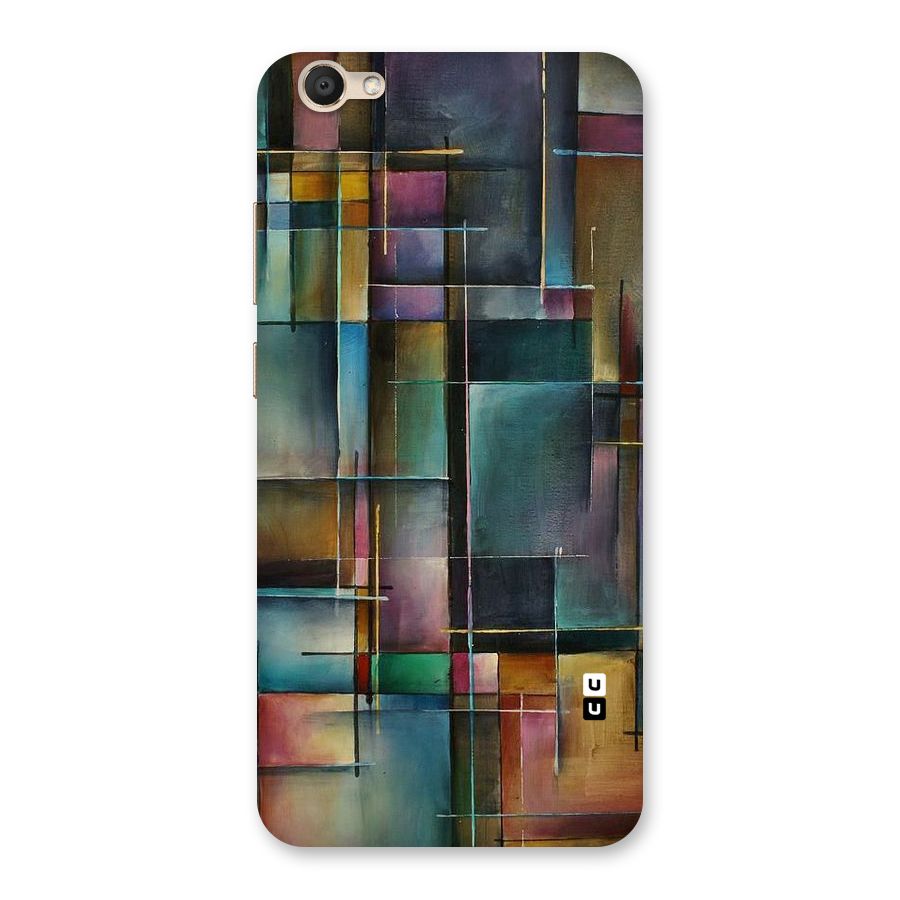Dark Square Shapes Back Case for Vivo V5