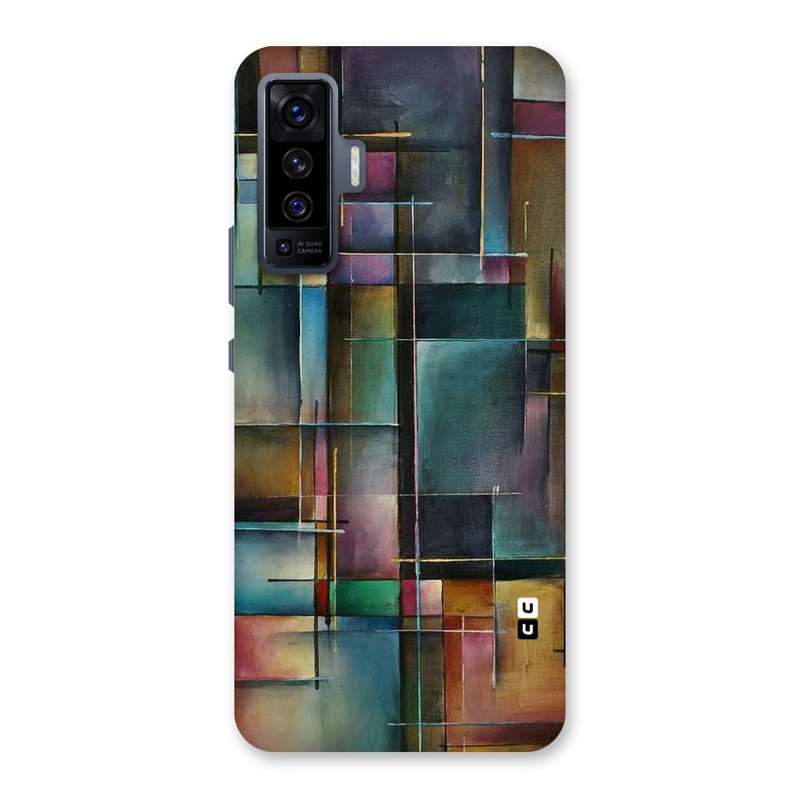 Dark Square Shapes Back Case for Vivo X50