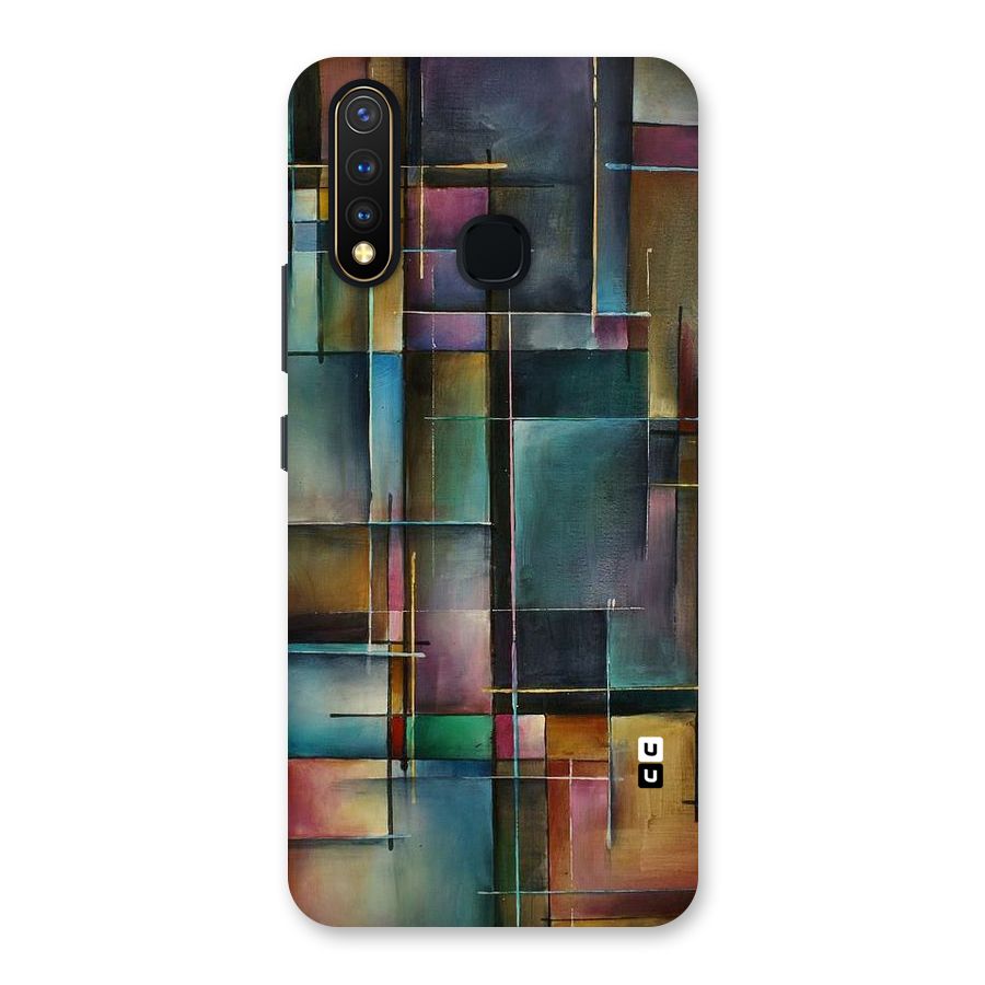 Dark Square Shapes Back Case for Vivo Y19