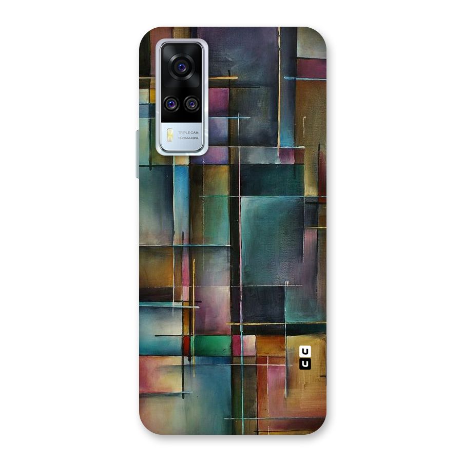 Dark Square Shapes Back Case for Vivo Y31