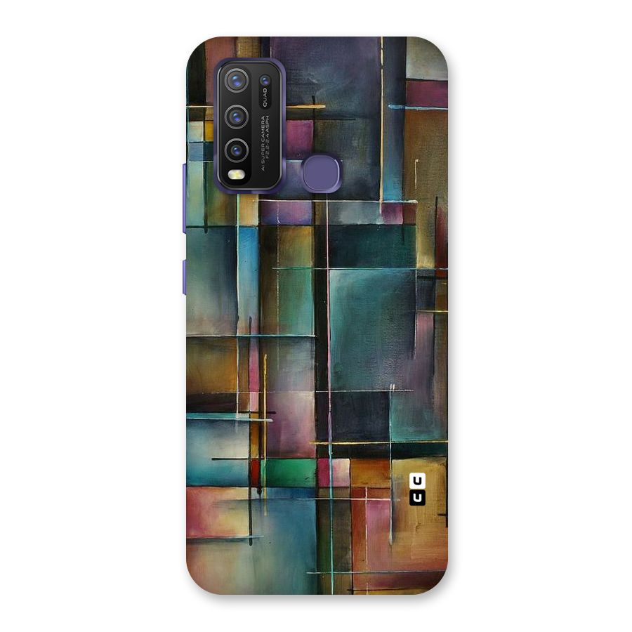 Dark Square Shapes Back Case for Vivo Y50