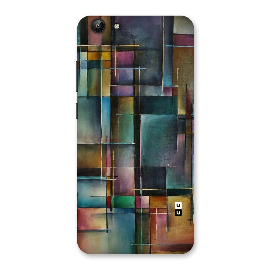 Dark Square Shapes Back Case for Vivo Y69