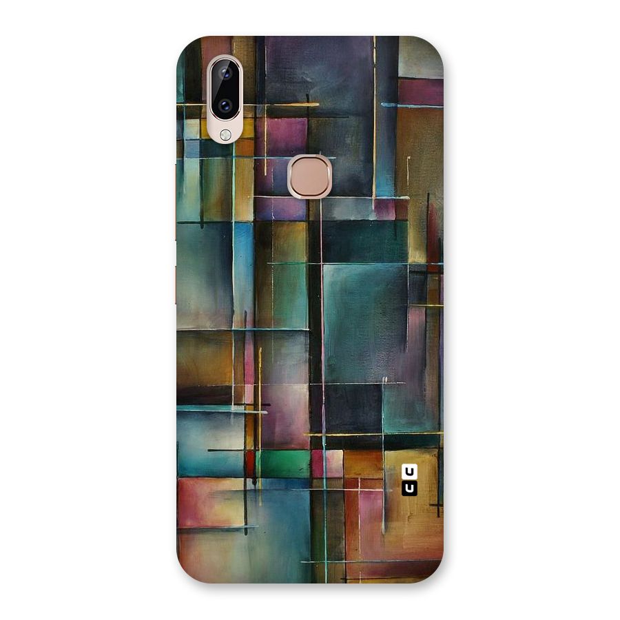Dark Square Shapes Back Case for Vivo Y83 Pro