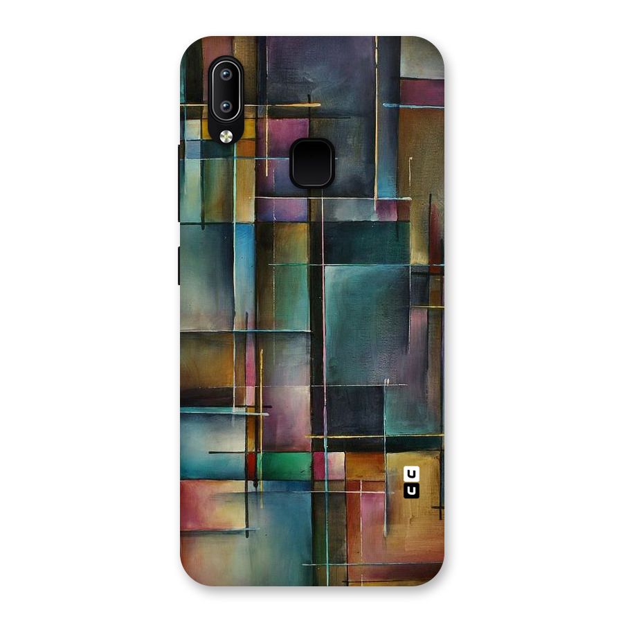 Dark Square Shapes Back Case for Vivo Y93