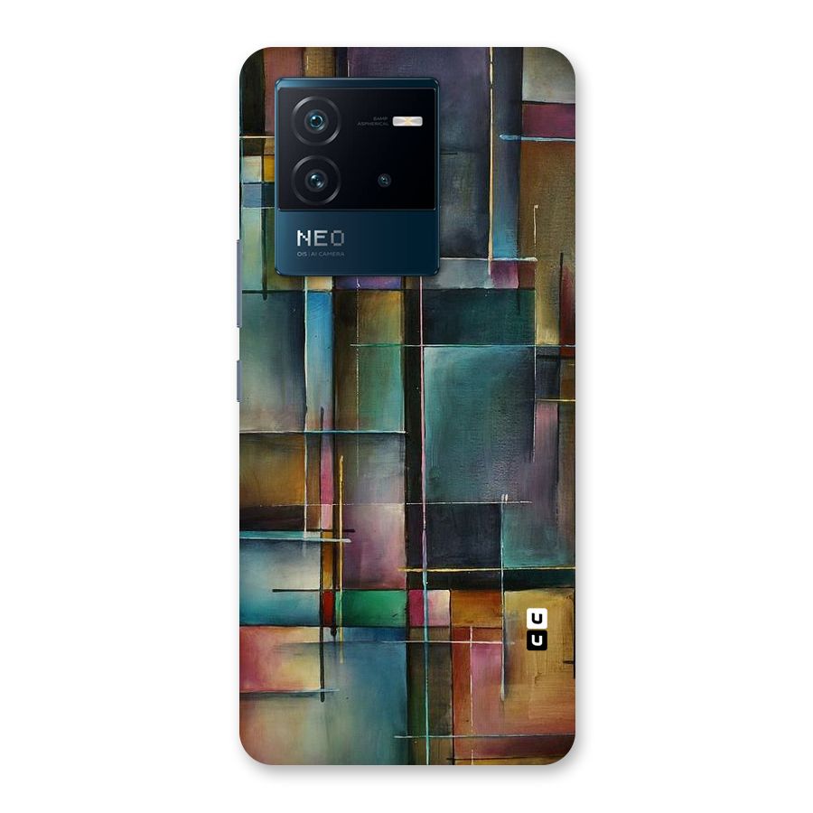 Dark Square Shapes Back Case for Vivo iQOO Neo 6 5G