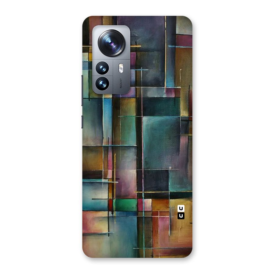 Dark Square Shapes Back Case for Xiaomi 12 Pro
