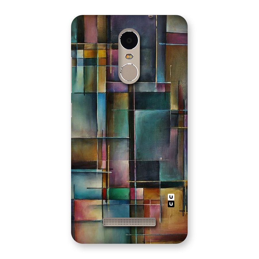 Dark Square Shapes Back Case for Xiaomi Redmi Note 3