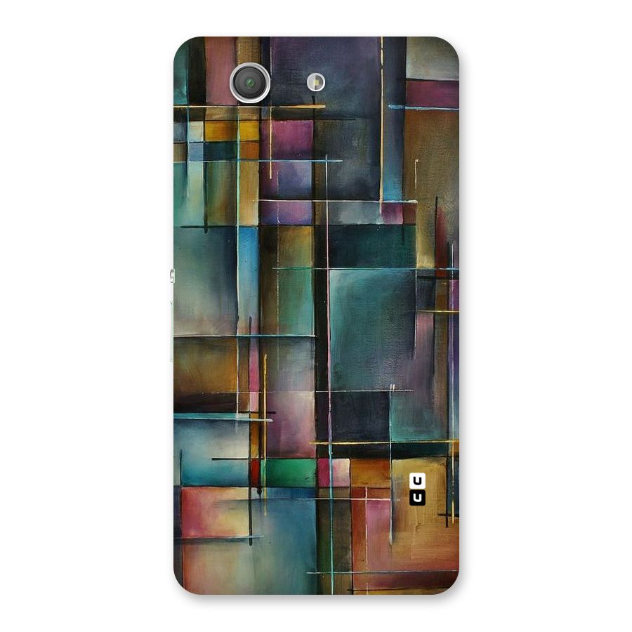 Dark Square Shapes Back Case for Xperia Z3 Compact