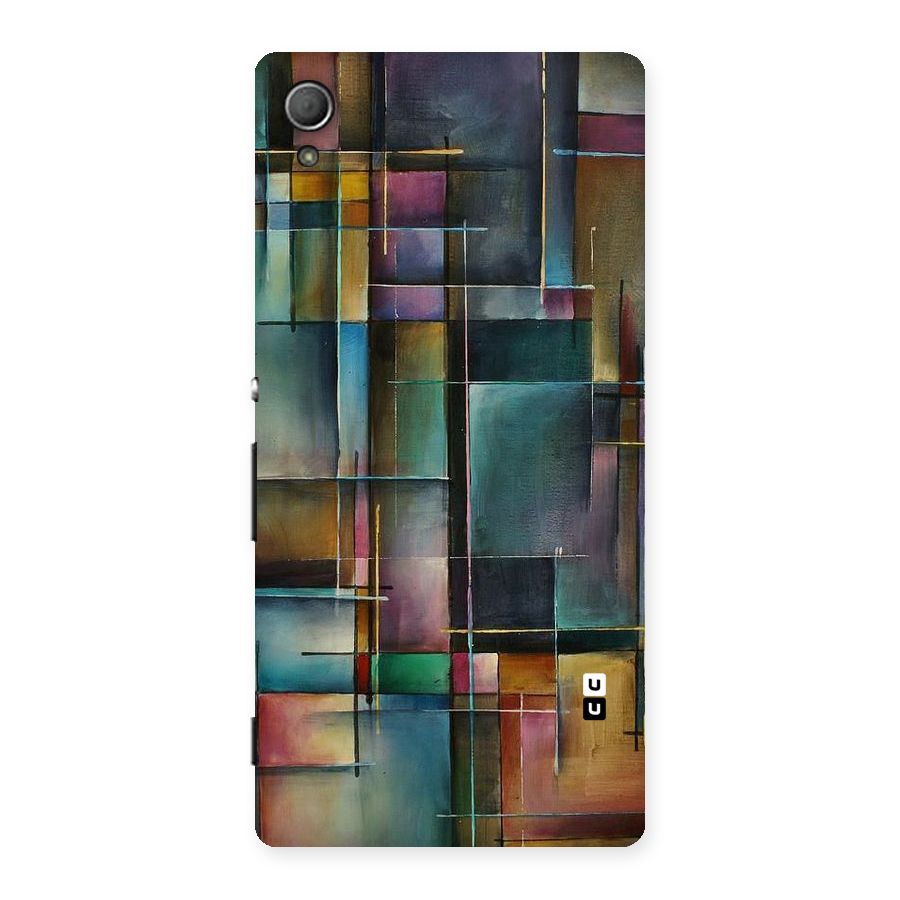 Dark Square Shapes Back Case for Xperia Z3 Plus