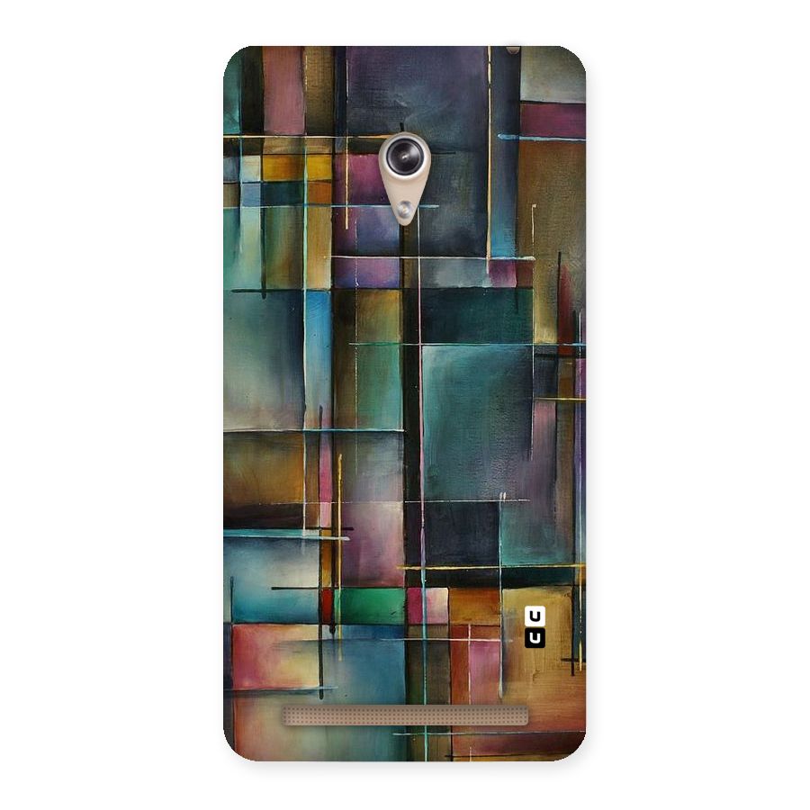 Dark Square Shapes Back Case for Zenfone 6