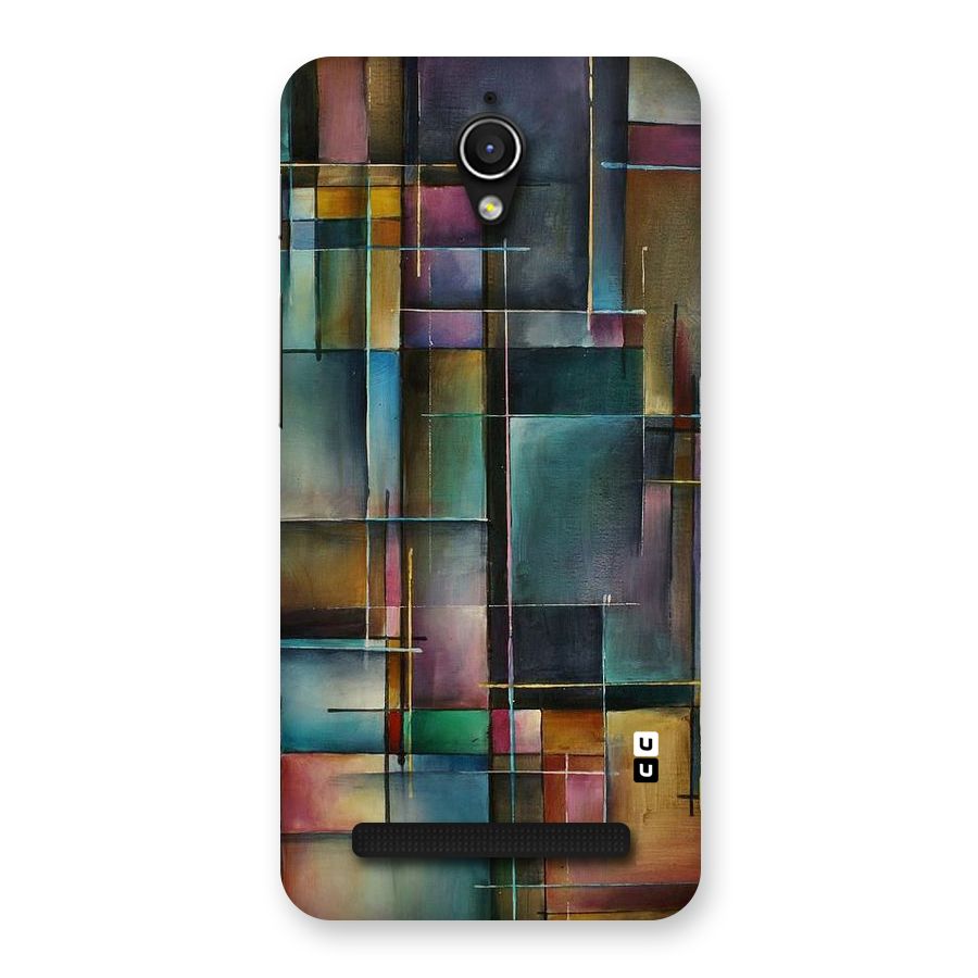 Dark Square Shapes Back Case for Zenfone Go