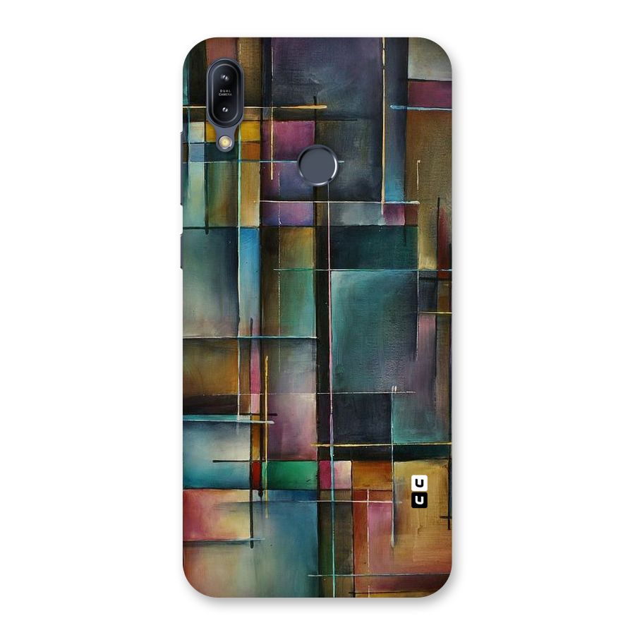 Dark Square Shapes Back Case for Zenfone Max M2