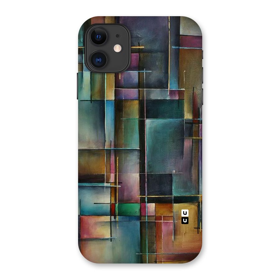 Dark Square Shapes Back Case for iPhone 11