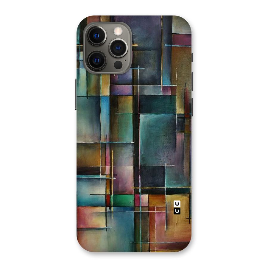 Dark Square Shapes Back Case for iPhone 12 Pro Max