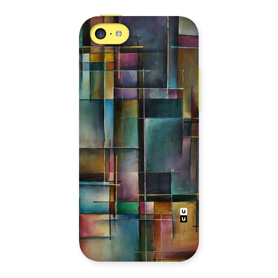 Dark Square Shapes Back Case for iPhone 5C