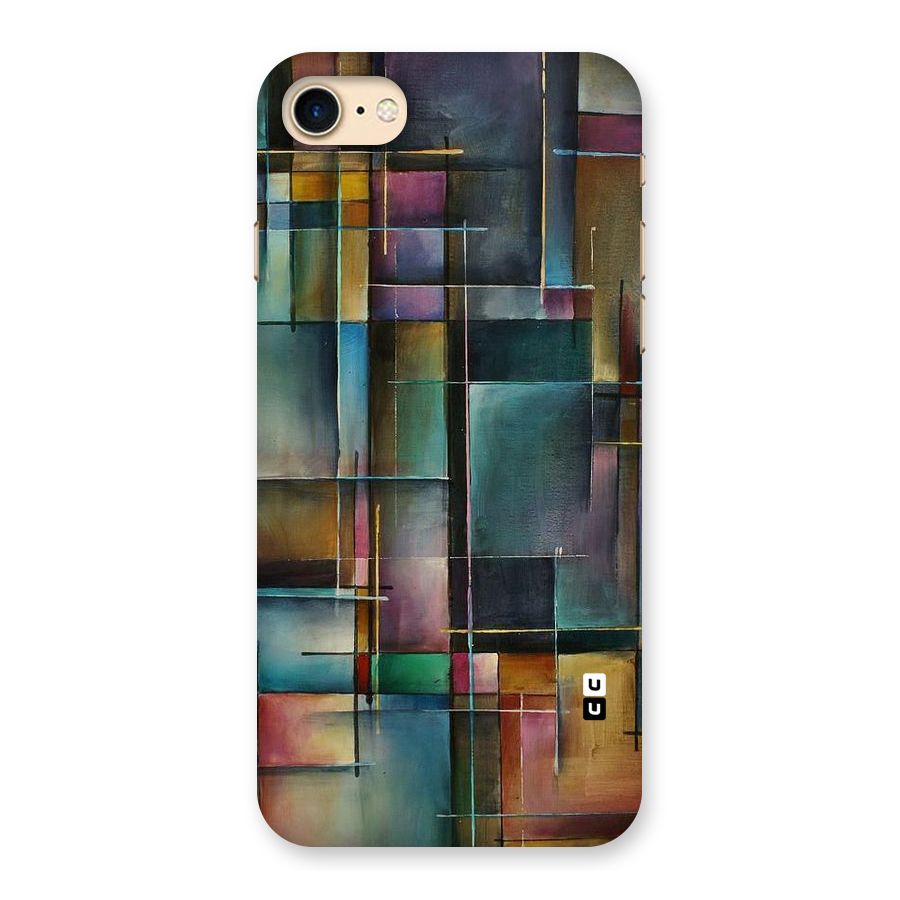 Dark Square Shapes Back Case for iPhone 7